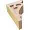 Ekena Millwork 4"W x 8"D x 12"H Classic Mayflower Rough Cedar Woodgrain TimberThane Corbel, Primed Tan CORUR04X08X12MAYRCPR - alternate 2
